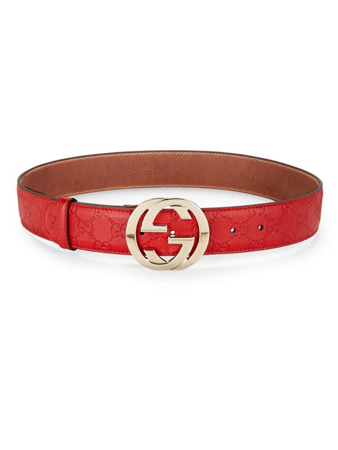 gucci interlocking leather belt|belt with interlocking g buckle.